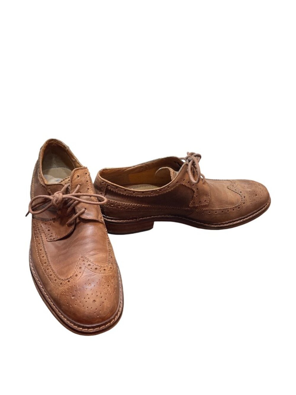 Cole Haan mens brown leather oxford wingtip dress shoes sz 10M SKU 10-494